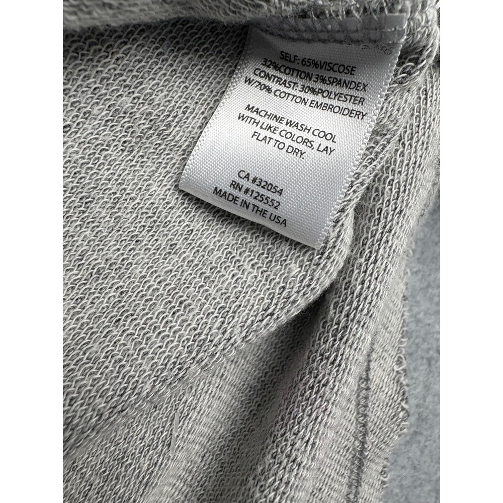 Dolan Shirt Womens Small Gray Lace Striped Pullover Made In USA Casual Top - Picture 3 of 7